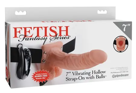 Fetish Fantasy Hollow Vibrating Strap-On 18.9cm Adjustable Harness