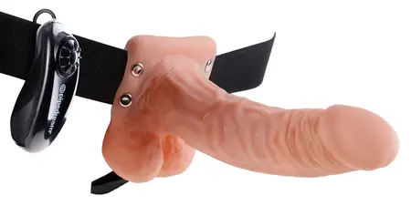 Fetish Fantasy Hollow Vibrating Strap-On 18.9cm Adjustable Harness