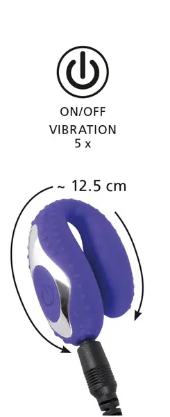You2Toys Blow Job Vibe Purple Intimate Stimulation Device Silicone 12.5cm