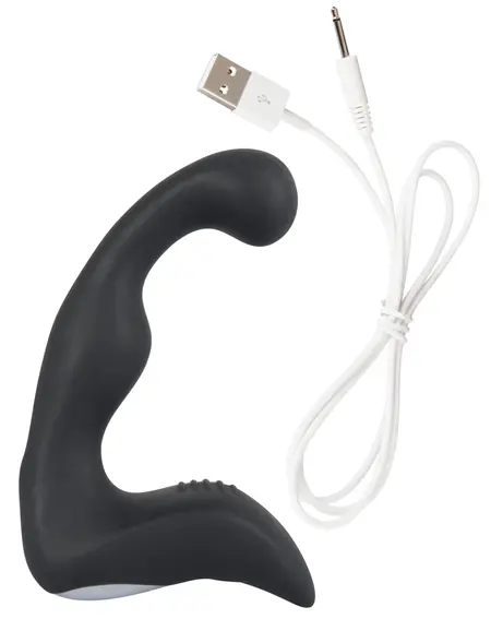 Rebel Prostate Plug Rechargeable Flexible Massager Black 14.6cm