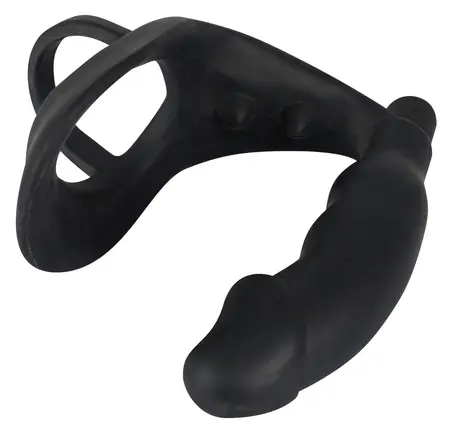 You2Toys Vibrating Silicone Plug & Ring Set, Black, 11.2 cm