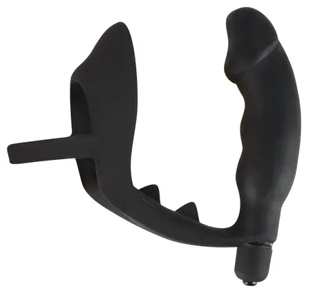 You2Toys Vibrating Silicone Plug & Ring Set, Black, 11.2 cm