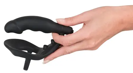 You2Toys Vibrating Silicone Plug & Ring Set, Black, 11.2 cm