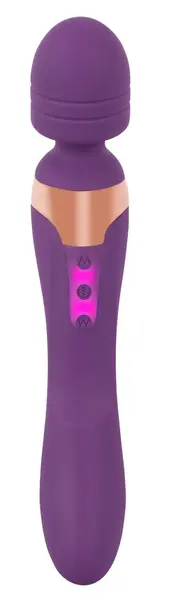 Javida Double Massager Flexible Dual-Ended Purple Silicone 21.8 cm