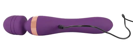 Javida Double Massager Flexible Dual-Ended Purple Silicone 21.8 cm