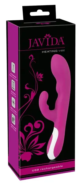Javida Heating Vibe Intimate Massager with Dual Motors, Purple, 22 cm