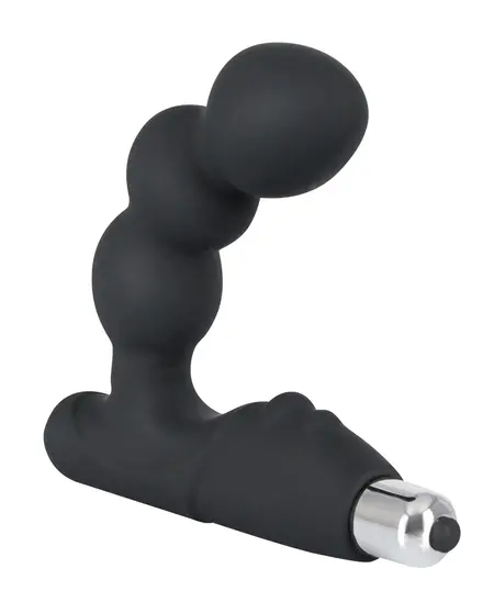 Rebel P-Spot Vibrator Curved Silicone Black 11 cm - Prostate Massager