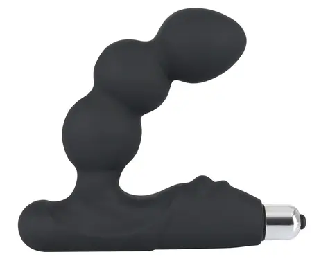 Rebel P-Spot Vibrator Curved Silicone Black 11 cm - Prostate Massager