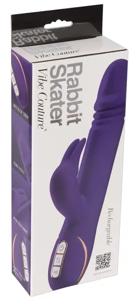 You2Toys Rabbit Skater Purple Silicone Intimate Machine 23cm Waterproof