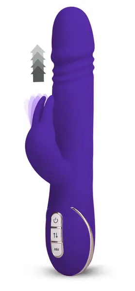 You2Toys Rabbit Skater Purple Silicone Intimate Machine 23cm Waterproof
