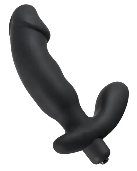 Rebel Black Intimate Vibe with Perineal Stimulator 15cm Silicone