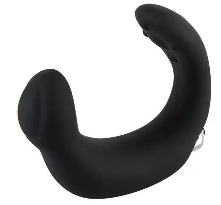 Rebel Black/Silver Prostate Stimulator with Dual Massaging System 20cm