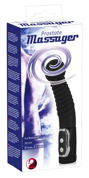 You2Toys Prostate Rotator Ball Head 20cm, Silicone, Black, 5 Modes