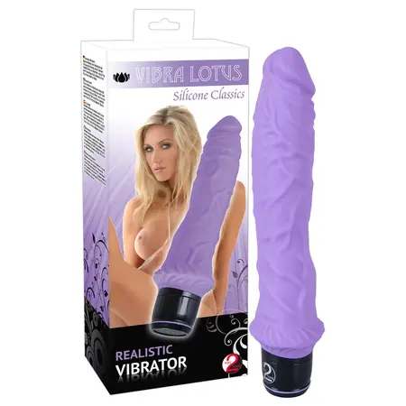 Vibra Lotus Lila Silicone Intimate Device 7-Mode Purple 25cm