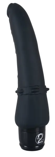 Vibra Lotus Black Flexible Silicone Stimulation Device 25 cm