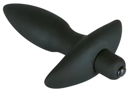 Black Velvets Silicone Small Plug with Multi-Speed Vibration, 13 cm