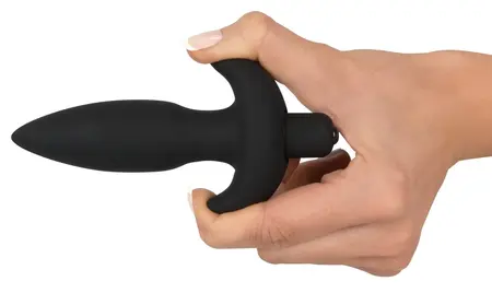 Black Velvets Silicone Small Plug with Multi-Speed Vibration, 13 cm