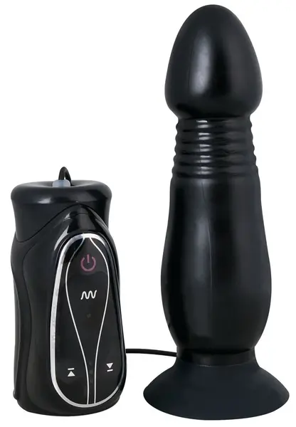 You2Toys Vibrating Plug with Suction Base Black 16 cm TPE