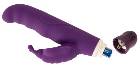 Smile G-Butterfly Silicone Dual Motor Intimate Device Purple 15.5cm
