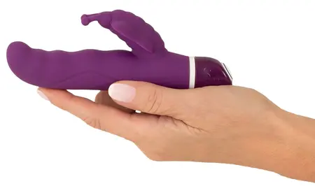 Smile G-Butterfly Silicone Dual Motor Intimate Device Purple 15.5cm