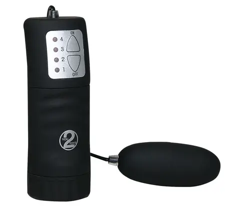 Velvet Black Bullet by You2Toys - 4-Level Wired Vibration, 6 cm, ABS/PU