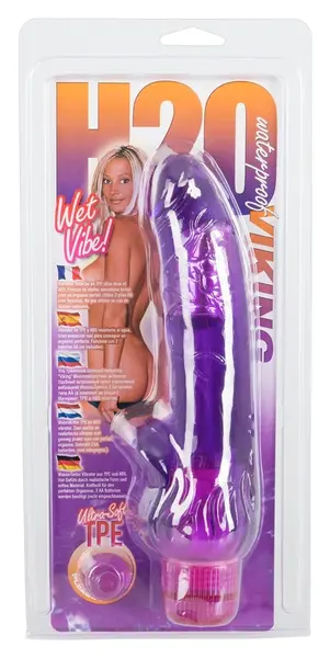 H2O Viking Wet Vibe Intimate Machine Purple 23cm TPE Adjustable Power