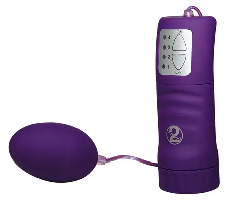 You2Toys Velvet Purple Pill Intimate Massager with Remote, Black 6cm