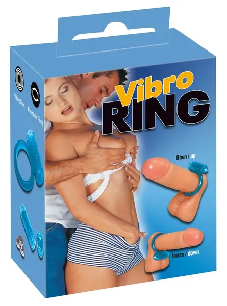 You2Toys Blue Intimate Ring with Removable Vibrating Module 3cm