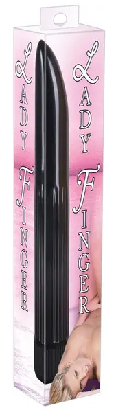 You2Toys Lady Finger Black Compact Vibrating Device 13cm ABS