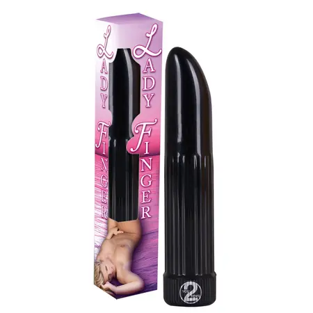 You2Toys Lady Finger Black Compact Vibrating Device 13cm ABS