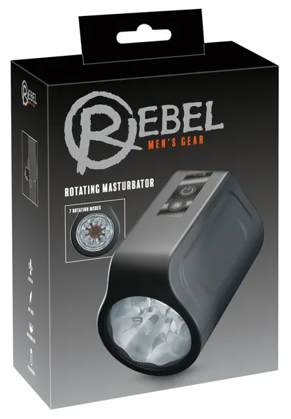 Rebel Rotating Intimate Device 7 Modes Waterproof Black 12.2 cm