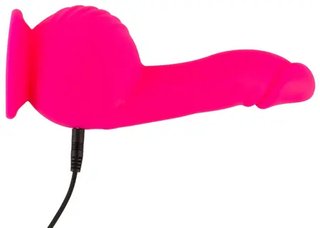 Sweet Smile Powerful Vibrator Silicone Dual Motor 19cm Black