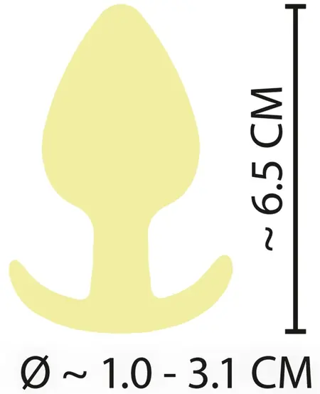 Cuties Yellow Mini Plug - Compact Silicone Model for Beginners