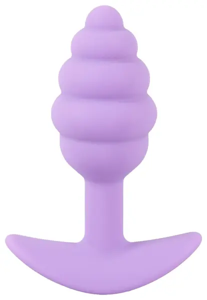 Cuties Silicone Compact Plug Purple - Textured Beginner’s Model 7.5 cm