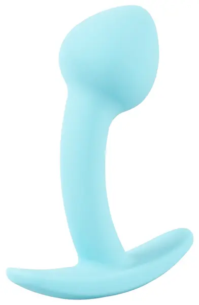 Cuties Blue Anal Plug Mini Silicone 7.1 cm Flexible Silk Touch