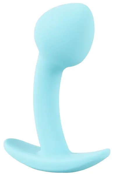 Cuties Blue Anal Plug Mini Silicone 7.1 cm Flexible Silk Touch
