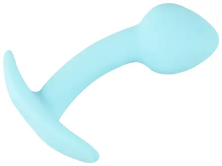 Cuties Blue Anal Plug Mini Silicone 7.1 cm Flexible Silk Touch