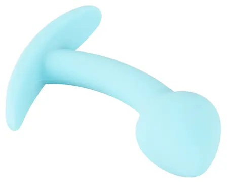 Cuties Blue Anal Plug Mini Silicone 7.1 cm Flexible Silk Touch