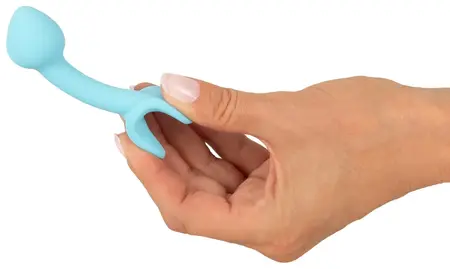 Cuties Blue Anal Plug Mini Silicone 7.1 cm Flexible Silk Touch
