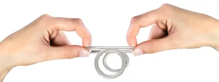 You2Toys Metallic Triple Silicone Intimate Support Ring Set, Silver, Flexible
