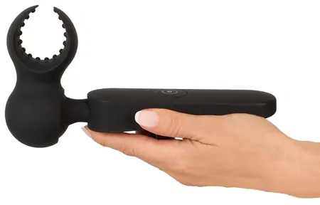 Couples Choice Wand Multi-Attachment Vibrating Massager, 21.5 cm, Black