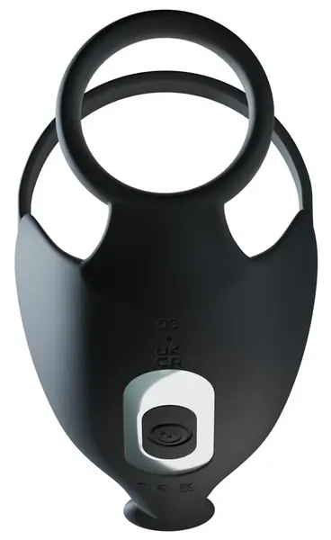 Rebel RC Remote-Controlled Intimate Ring with Ball Massager, Medium