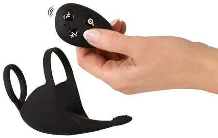 Rebel RC Remote-Controlled Intimate Ring with Ball Massager, Medium
