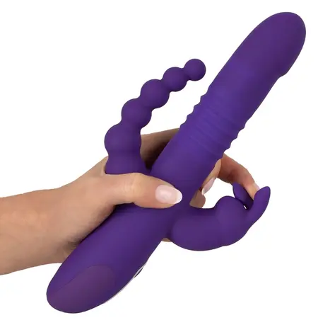 Sweet Smile Triple Thrusting V Multi-Function Silicone Intimate Device