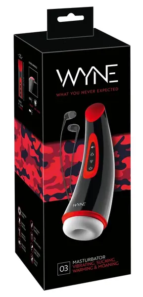WYNE Model 03 Automatic Intimate Machine with Warming & Sound, Black