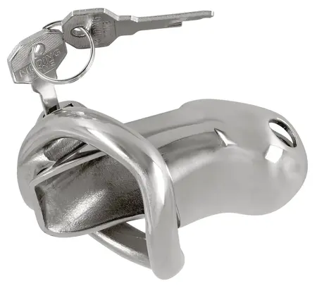 Fetish Collection Chastity Cage II Stainless Steel Short Lockable System