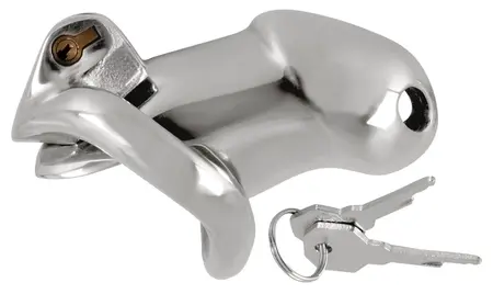 Fetish Collection Chastity Cage II Stainless Steel Short Lockable System