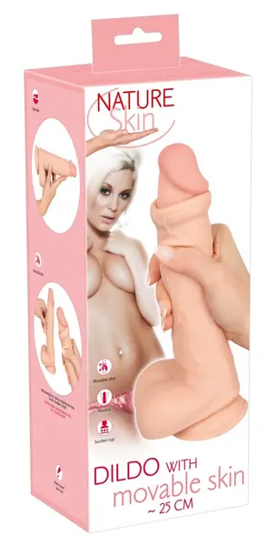 Nature Skin Intimate Machine L with Movable Surface 25cm, TPE, Suction Base