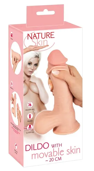 Nature Skin Intimate Model 20cm - Flexible System, Suction Base, TPE