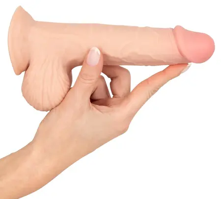 Nature Skin Flexible Model S 19 cm with Movable Surface, Suction Base